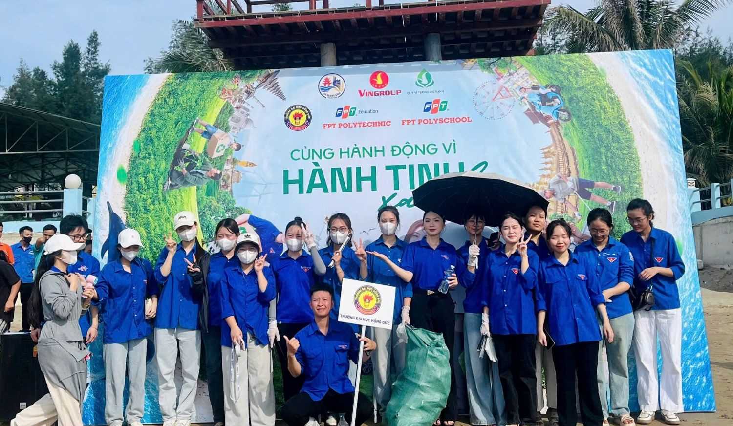 TUỔI TRẺ TRƯỜNG ĐẠI HỌC HỒNG ĐỨC CHUNG TAY HÀNH ĐỘNG VÌ HÀNH TINH XANH NĂM 2026